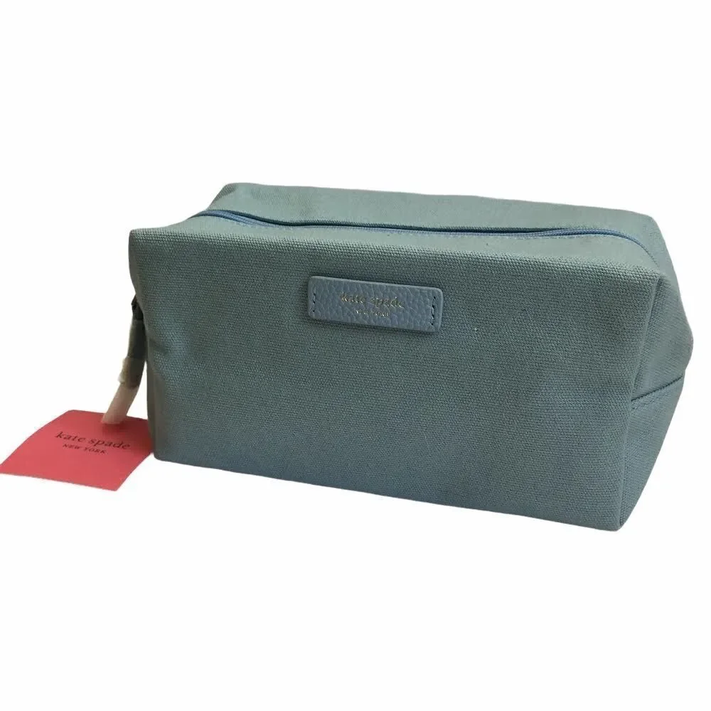 NWT Kate Spade Light Blue Cosmetic Bag in One Size